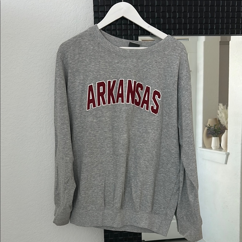 University of Arkansas MV Sport Heather Gray Sweatshirt